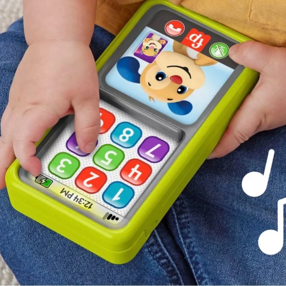 2022 Fisher-Price Laugh & Learn 2-in-1 Smart Slide to Learn Smart Phone Toy